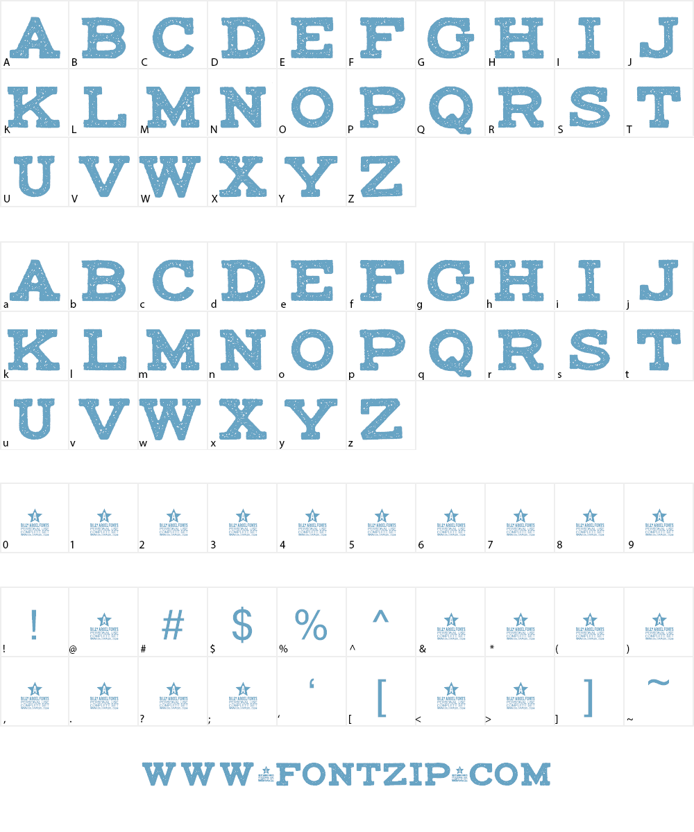 maccrap asphalt II PERSONAL USE Font Character